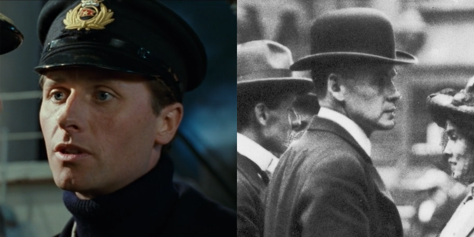 <p>Played by Jonathan Phillips, Charles Lightoller served as second officer on the <em>Titanic</em>. He survived the sinking and continued to work for White Star Line, and later served in World War I. During World War II, he used his private yacht to assist with the evacuation of Dunkirk; Mark Rylance's character arc in the 2017 movie <em>Dunkirk</em> closely mirrors Lightoller's story. </p>