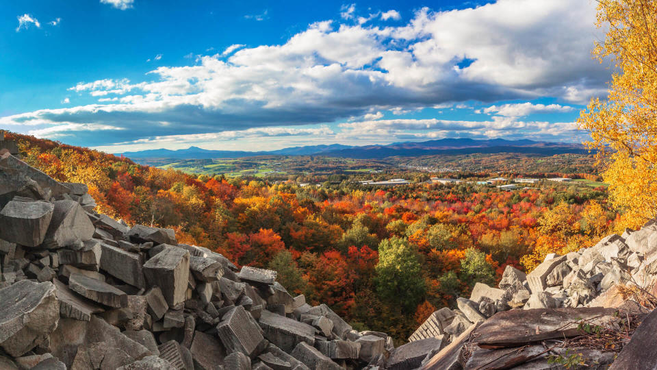 Vermont foliage view, Barre, VT.
