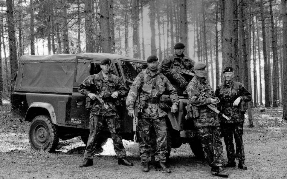 Dave Rimmington (second left) is one of many veterans and military personnel who have joined the legal fight