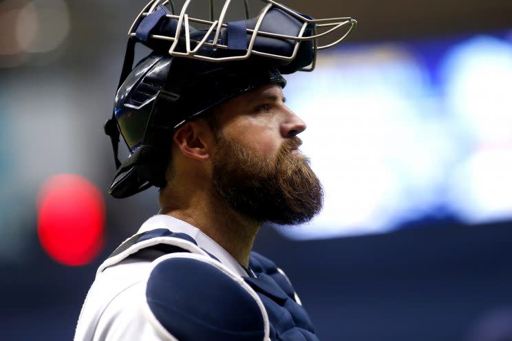 Rays catcher Derek Norris is being investigated by MLB. (AP)