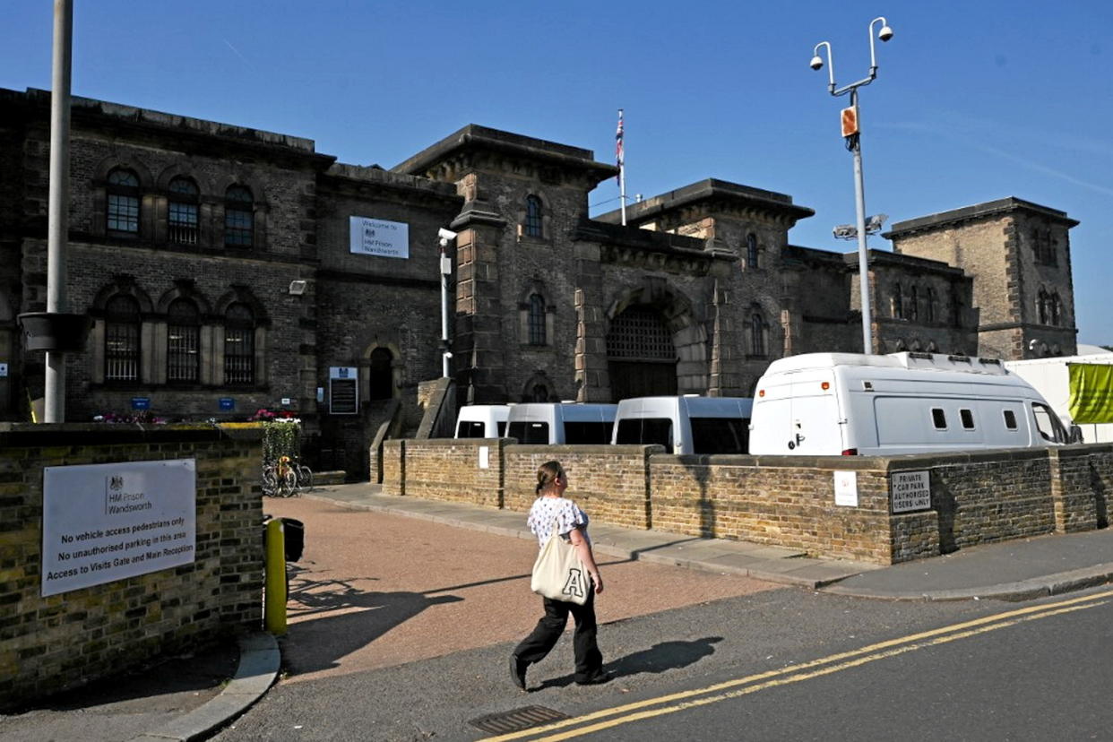 L'ex-militaire s'est évadé de la prison Wandsworth, dans le sud de Londres.  - Credit:JUSTIN TALLIS / AFP