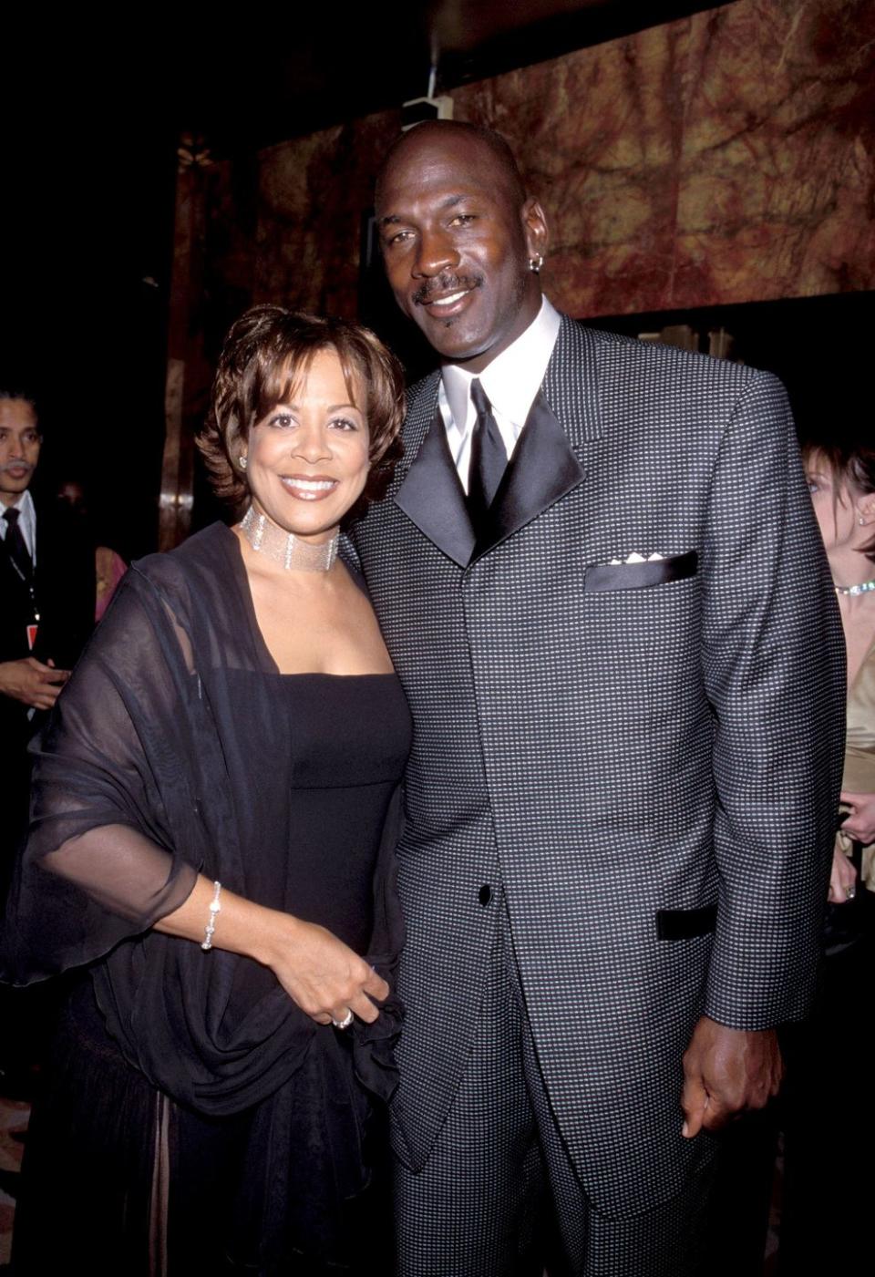 Michael Jordan and Juanita Vanoy