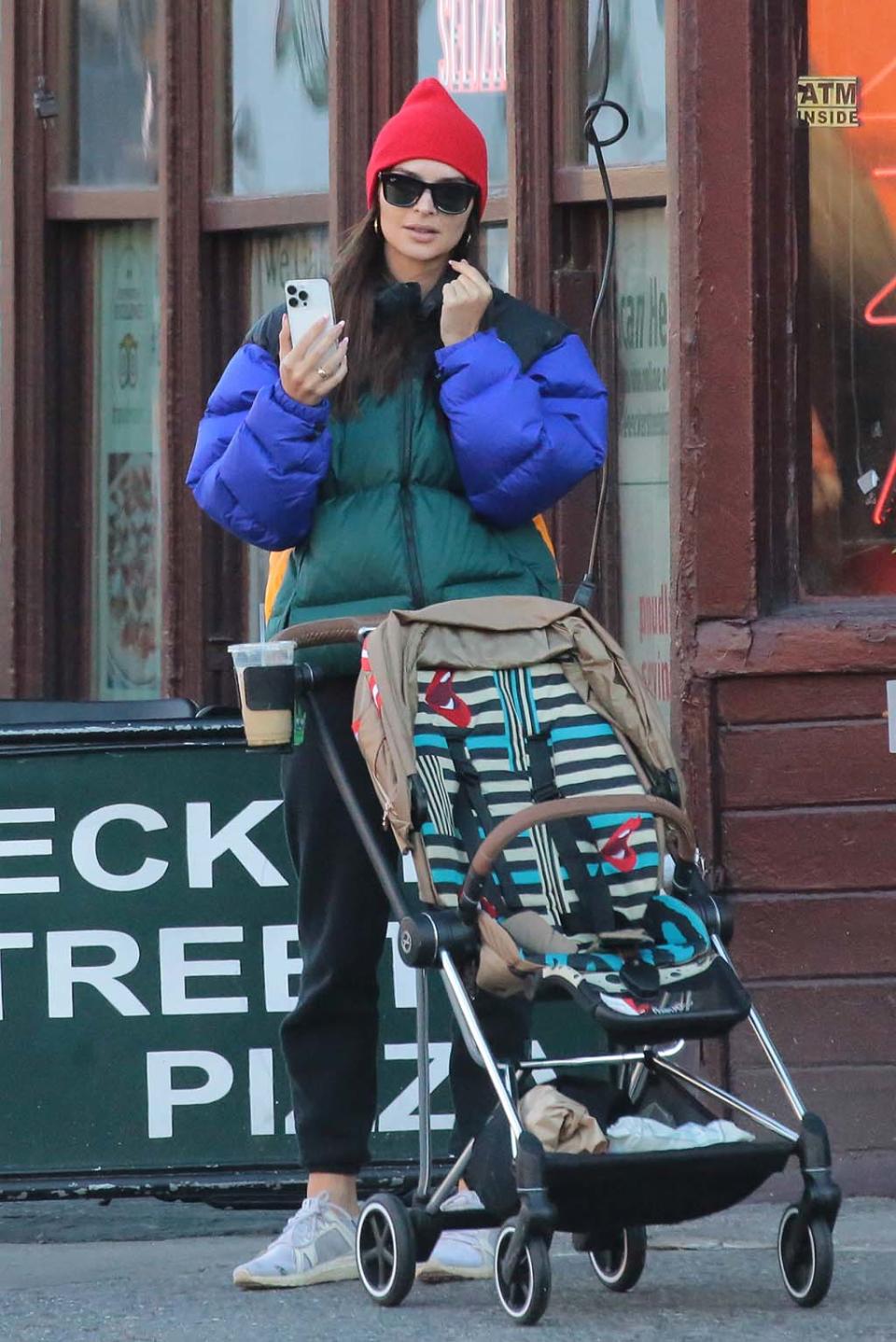 Emily Ratajkowski Keeps It Casual in Sporty Sneakers in New York