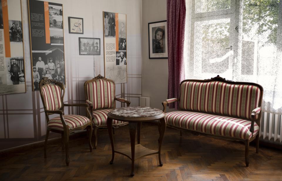 This handout photo provided by Chiune Sugihara Memorial Museum, shows a room in Chiune Sugihara memorial museum in Kaunas, Lithuania, Tuesday, May 12, 2020. A museum in Lithuania dedicated to a Japanese diplomat who saved thousands of Jews in the early hours of World War II, that saw the number of visitors drop due to corona virus outbreak, has been saved by people in Japan, officials said Friday, July 31, 2020. (Chiune Sugihara Memorial Museum via AP)