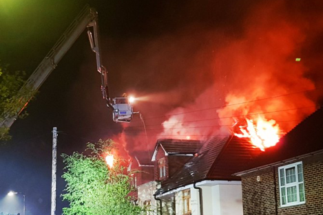 Chingford fire: Firefighters at the blaze