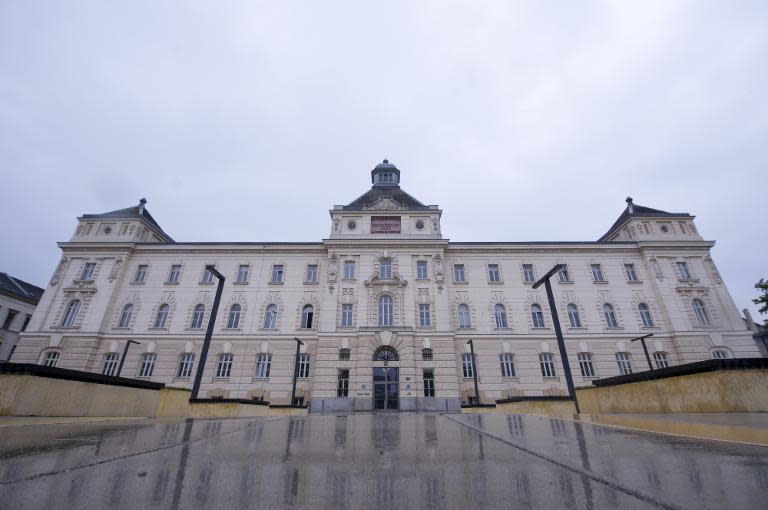 The courthouse in St Poelten, Austria, photographed on May 26, 2015