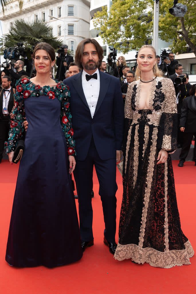 Charlotte Casiraghi, Dimitri Rassam and Beatrice Borromeo on the red carpet