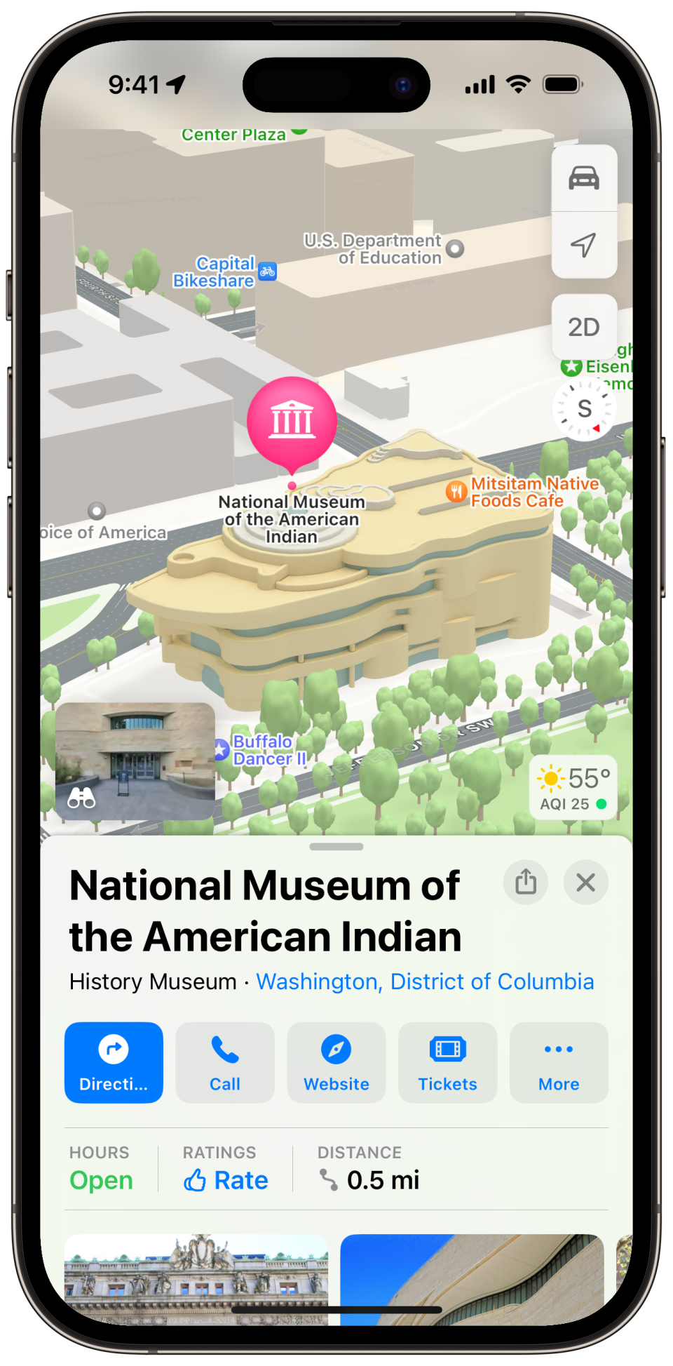 Apple Maps now shows landmarks in Indian Country.