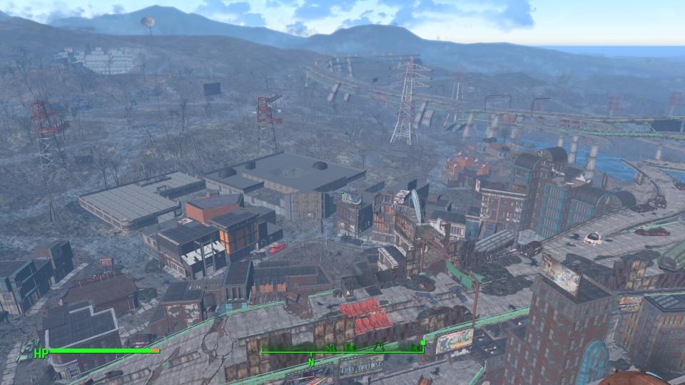 Fallout 4 comparison screenshots showing the increased level of detail