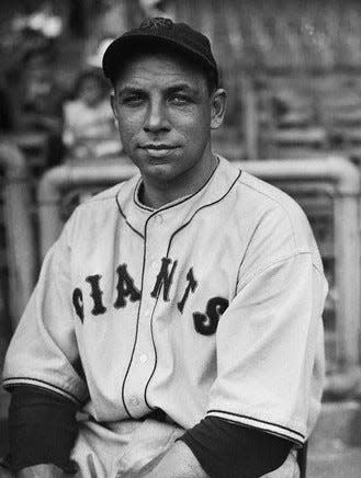 Lambertville native Roy Parmelee, pictured in 1933, helped the New York Giants win baseball’s 1933 World Series in five games. He played in the majors from the late 1920s until 1941. He later ran the AAA office in Monroe until 1971.