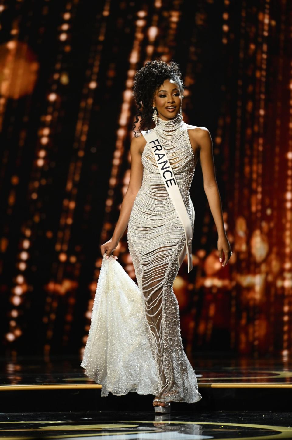 Miss France competes in the 71st annual Miss Universe pageant.