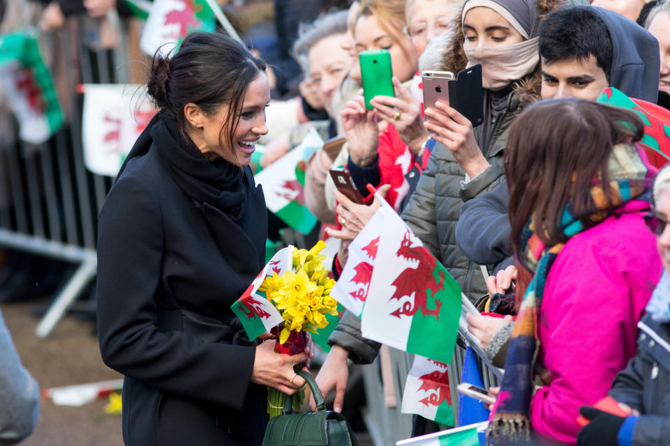 Meghan Markle wurde in Cardiff herzlich empfangen. (Bild: ddp Images)