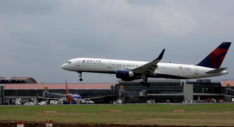 A flight made an emergency landing after a piece of the plane broke off and flew into the engine. The malfunction occurred nearly an hour into Delta flight number 1425, after the plane had departed from Atlanta to Baltimore on Monday. Passengers described smoke filling the cabin area before a tense emergency landing in North Carolina.“After we heard the boom, we just saw all this smoke come up into the cabin and that’s when we really started freaking out,” one passenger told Baltimore’s WMAR-TV. Another passenger said the pilot announced mid-flight that the plane had lost an engine and “they were making preparations to have an emergency landing.” All 150 passengers aboard the flight reportedly managed to get on another plane later Monday evening to Baltimore. They also received food vouchers and an apology for the inconvenience. No injuries were reported.The Delta plane in use at the time of the incident was an MD-80 model, which at least one passenger complained was “too old” during an interview with WMAR, adding, “Delta needs to retire those MD-80’s”. "The flight crew of Delta flight 1425 from Atlanta to Baltimore elected to divert to Raleigh, N.C. after receiving an indication of an issue with one of the aircraft’s engines," Delta said in a statement sent to The Independent. "The flight landed without incident and customers were re-accommodated on an alternate aircraft. We apologise to our customers for the inconvenience this diversion may have caused.”A Facebook user by the name Becca Montouth shared a video of the incident to her Facebook on Monday afternoon, writing, “I’m never gonna take my life for granted again.”The video, shot from within the cabin, appears to show the detached piece of the plane swirling around in the engine. “I was on a plane 10,000 feet in the air when this happened,” the user added.