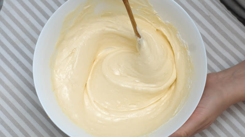 bowl of pastry cream