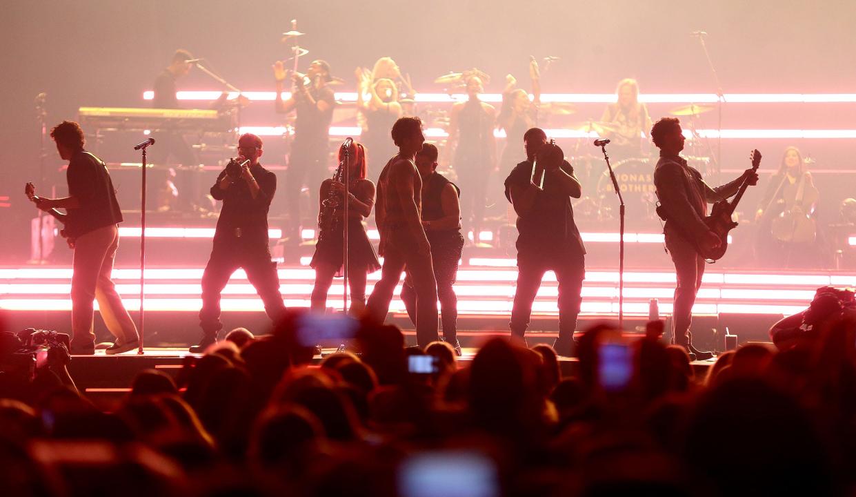 The Jonas Brothers perform Dec. 6 at the Prudential Center in Newark.