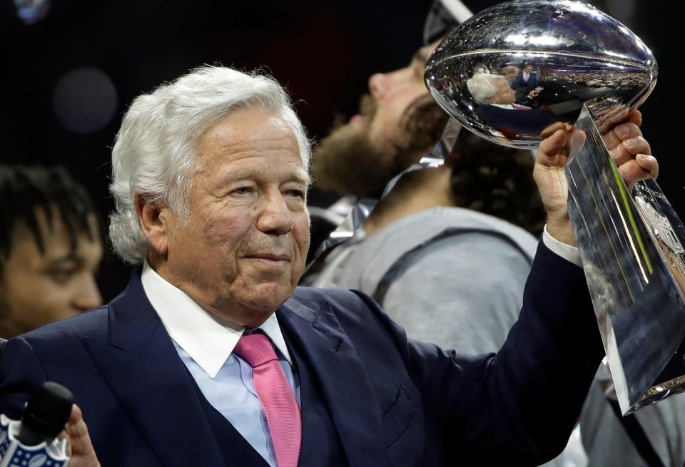 New England Patriots owner Robert Kraft&nbsp;has been accused by Florida law enforcement of soliciting sex at a massage parlor. (Photo: ASSOCIATED PRESS)