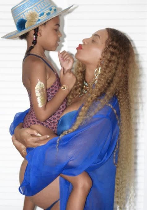 The singer gave birth to Blue Ivy in 2012. Source: Instagram