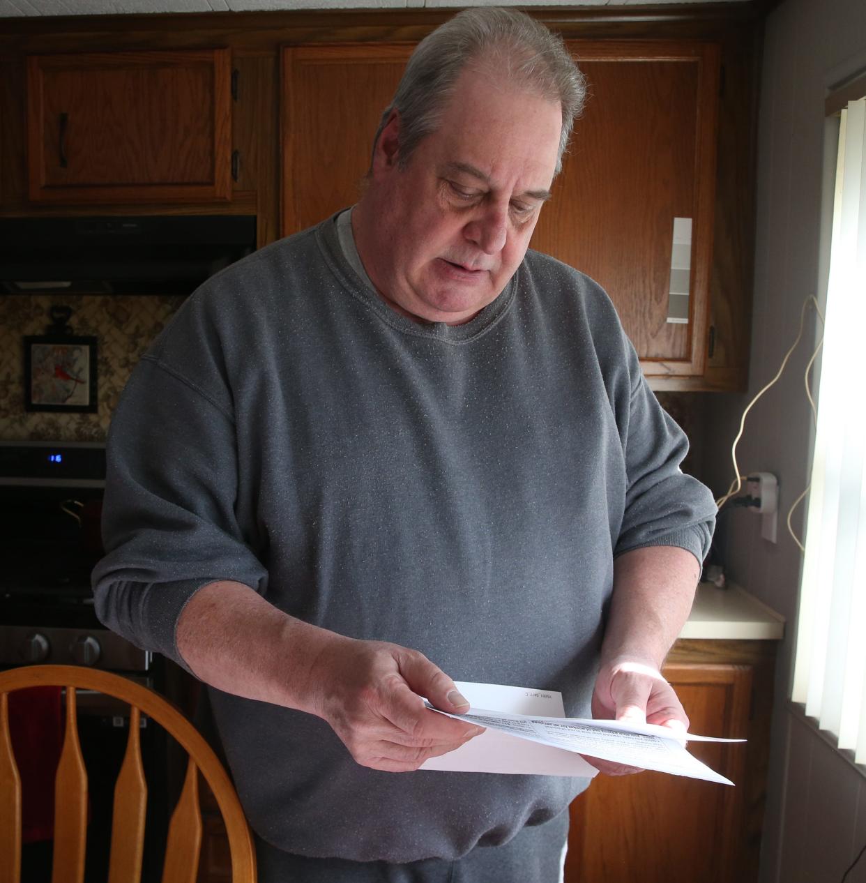 Anthony Silverance at his home in the Town of Newburgh on February 8, 2024. Silverance has struggled to find consistent a primary provider having gone through four different doctors over the last six years.