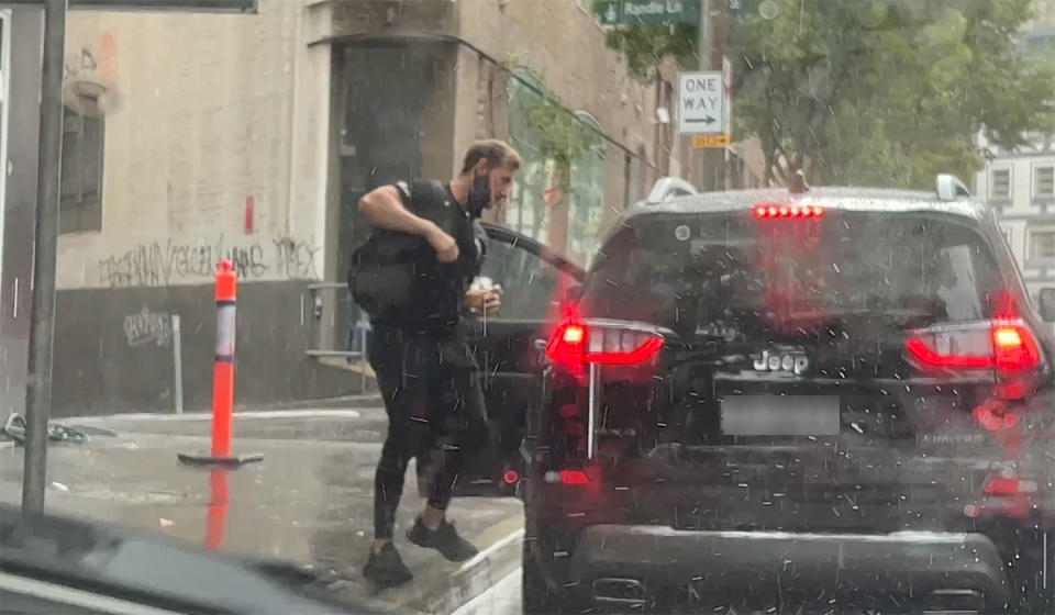 MAFS Daniel getting out of bride Carolina car in Sydney