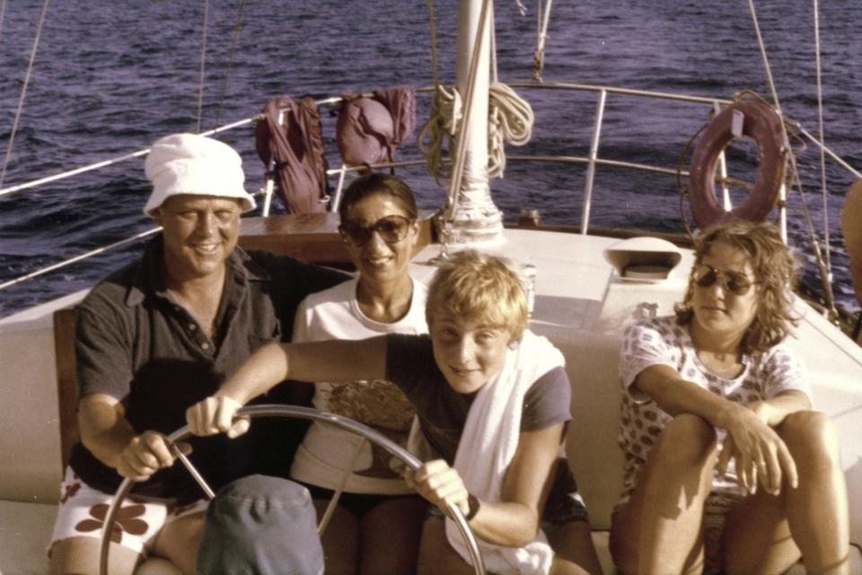 Ruth Bader Ginsburg and Martin Ginsburg with their children, James and Jane, off the coast of St. Thomas in the Virgin Islands. (Photo: Supreme Court of the United States)