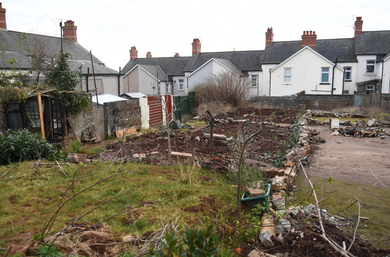 Simon Martin brought into top soil to help the plants grow. (Wales News)