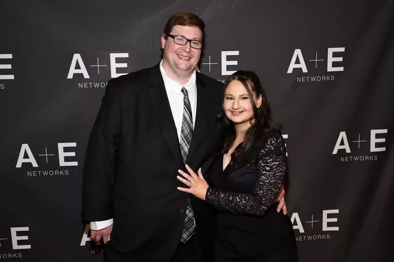 Ryan Anderson and Gypsy Rose Blanchard attend The Prison Confessions Of Gypsy Rose Blanchard Red Carpet Event on January 05, 2024 in New York City.