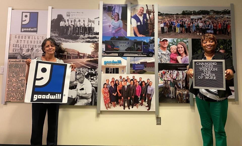 Goodwill Manasota GoodPartner Coaches Diana Olivieri, left, and Shirley Walker.