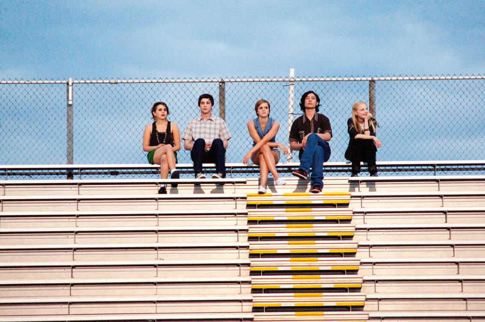 Mae Whitman, Logan Lerman, Emma Watson, Ezra Miller and Erin Wilhelm in Summit Entertainment's "The Perks of Being a Wallflower" - 2012