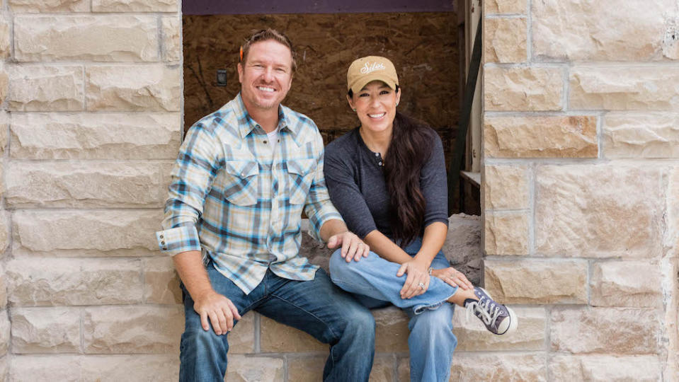 Hosts Chip and Joanna Gaines, as seen on Fixer Upper: The Castle.