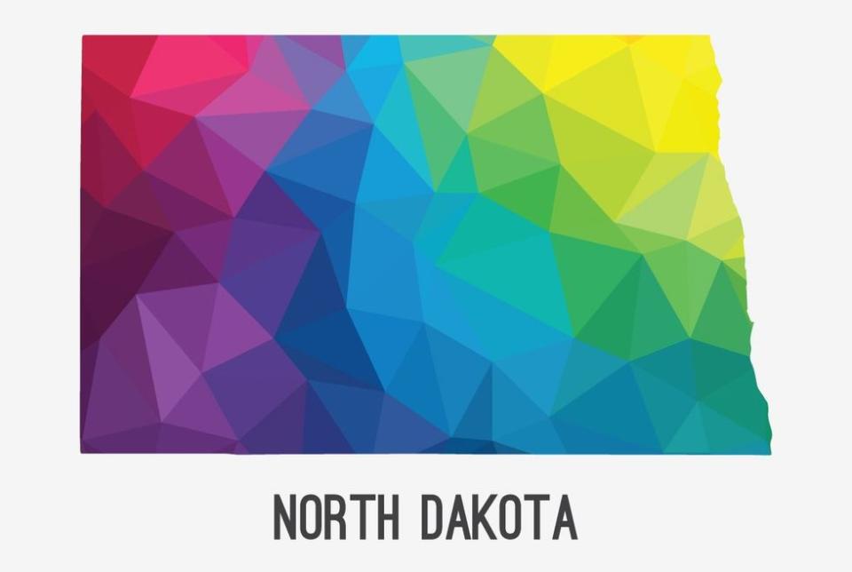 North Dakota Rainbow State Map List USA States Worst LGBTQ Laws