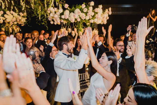 Virgil Abloh designed Giorgia Gabriele's wedding dress