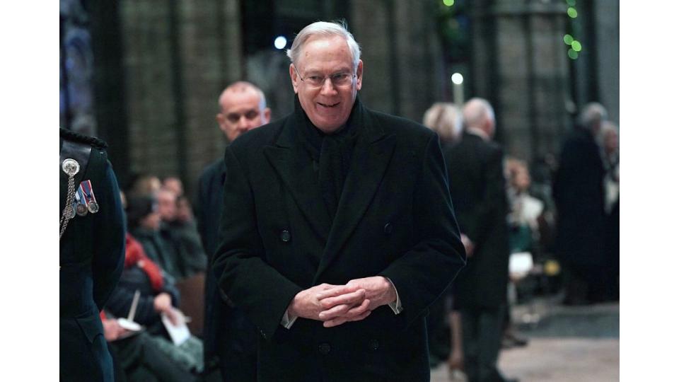 Prince Richard, Duke of Gloucester in a black coat