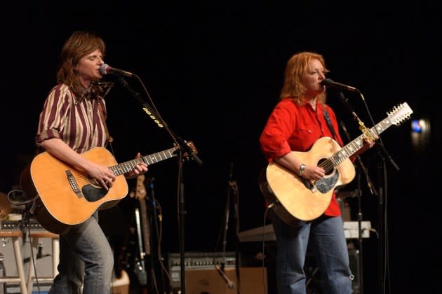 The Indigo Girls performed their signature "Closer to Fine" on 'Mountain Stage' in 2002. - Credit: Brian Blauser/Mountain Stage*