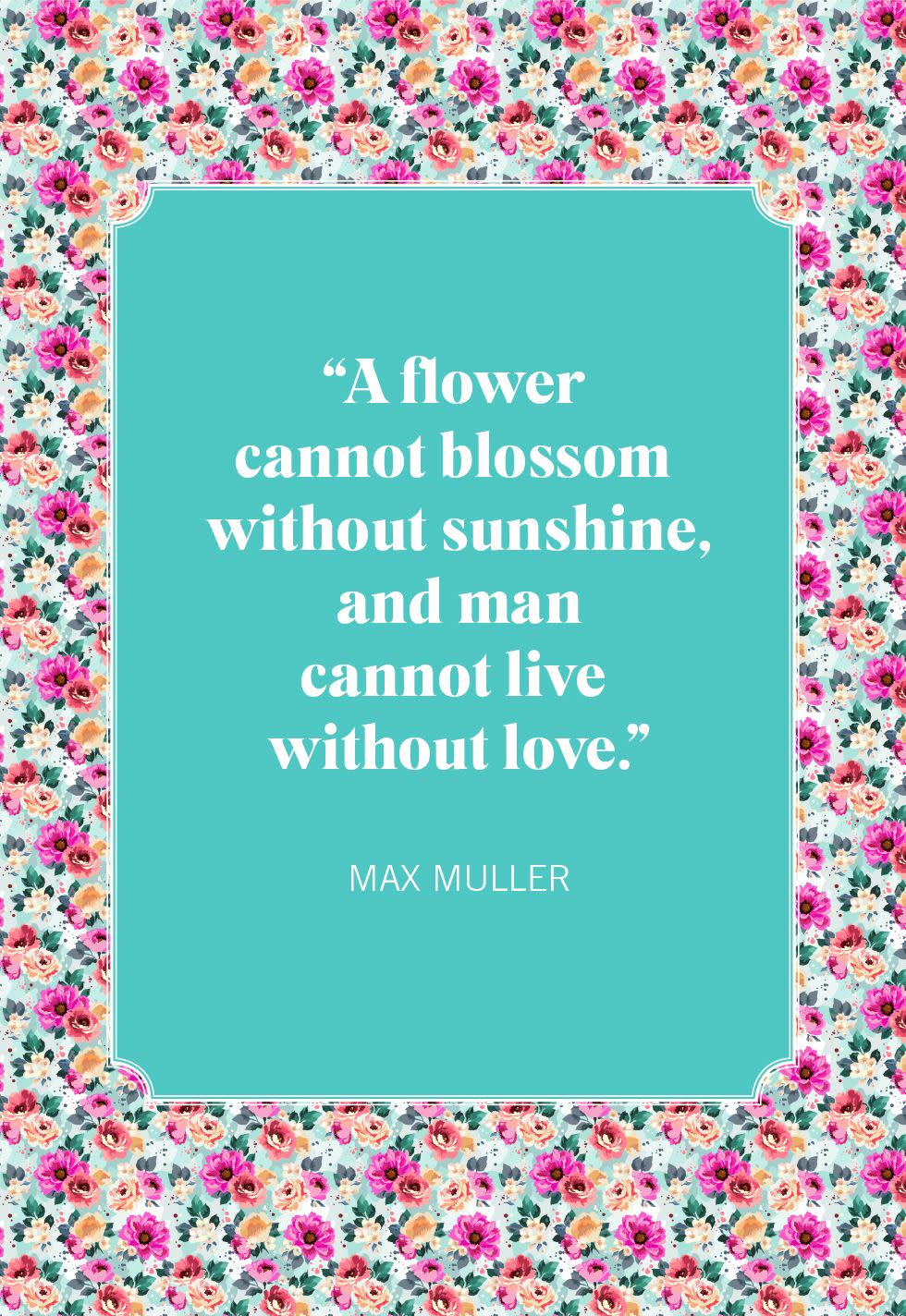 max muller flower quotes