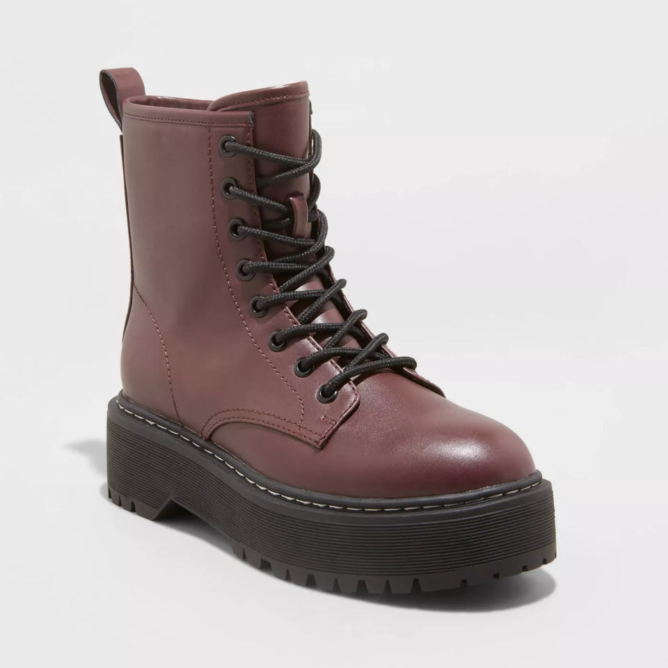 Women's Erin Lace-Up Combat Boots Universal Thread