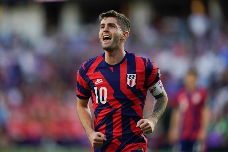 Christian Pulisic with the US Men's National Team.