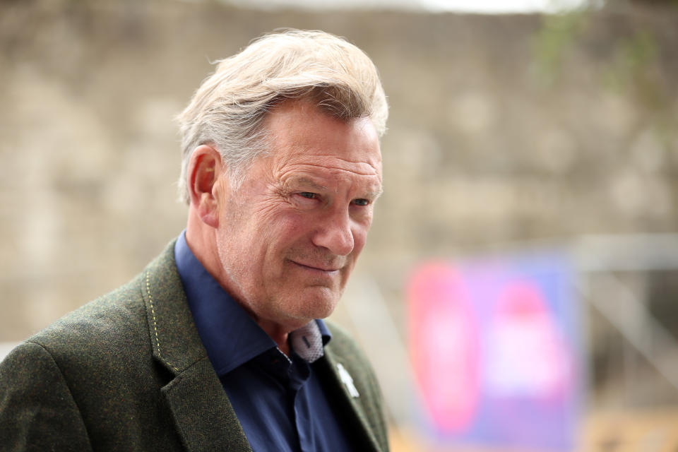 SOUTHAMPTON, ENGLAND - JUNE 14: English former footballer and manager Glenn Hoddle talks to the media during his visit to the Southampton fanzone during the ICC Cricket World Cup 2019 at Westquay on June 14, 2019 in Southampton, England. (Photo by Luke Walker-ICC/ICC via Getty Images)