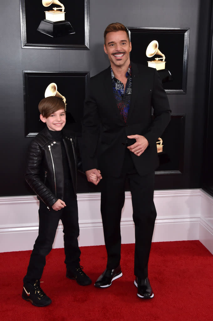 Ricky Martin and his son Matteo