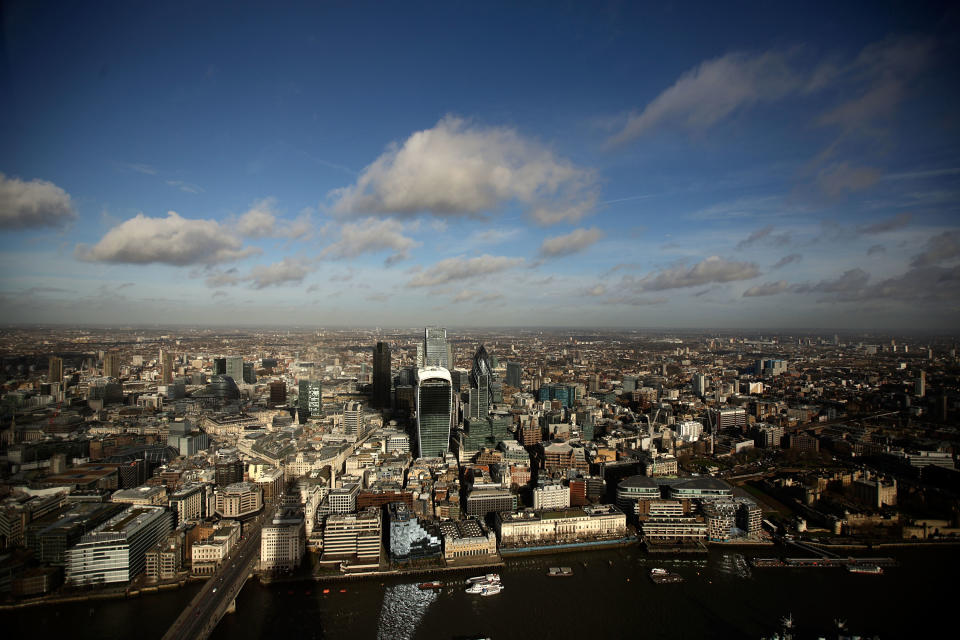 London skyline: the City is on the edge over Brexit chaos. Photo: Matthew Lloyd/Getty Images