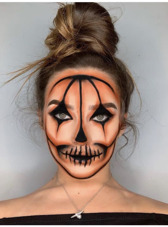 creepy halloween face paint