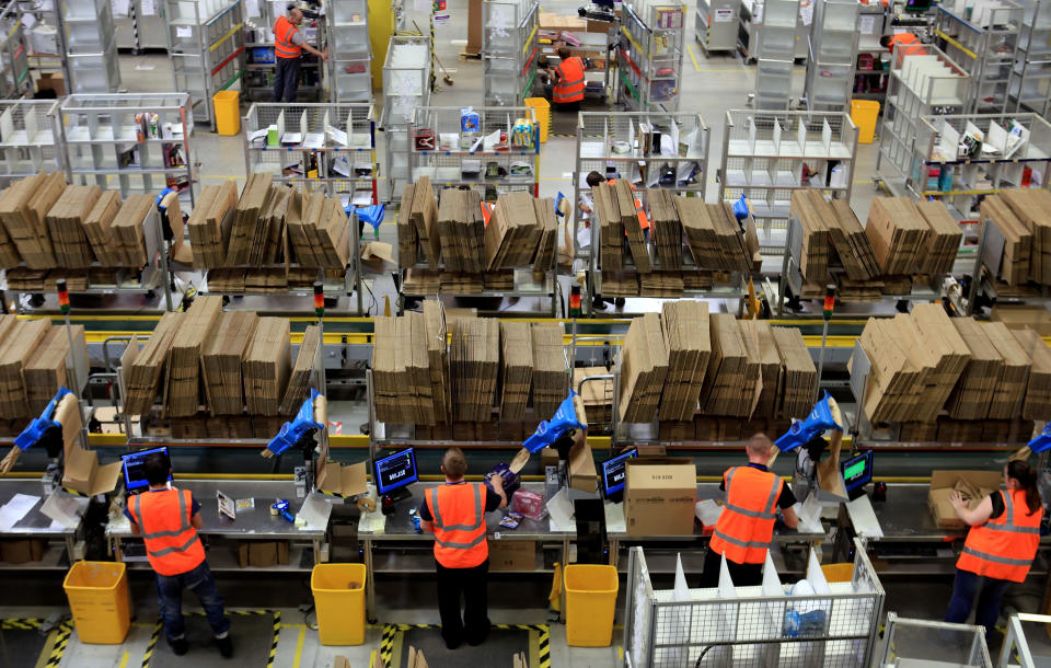 Amazon Warehouse Employees Prepare For Their Busiest Time Of Year