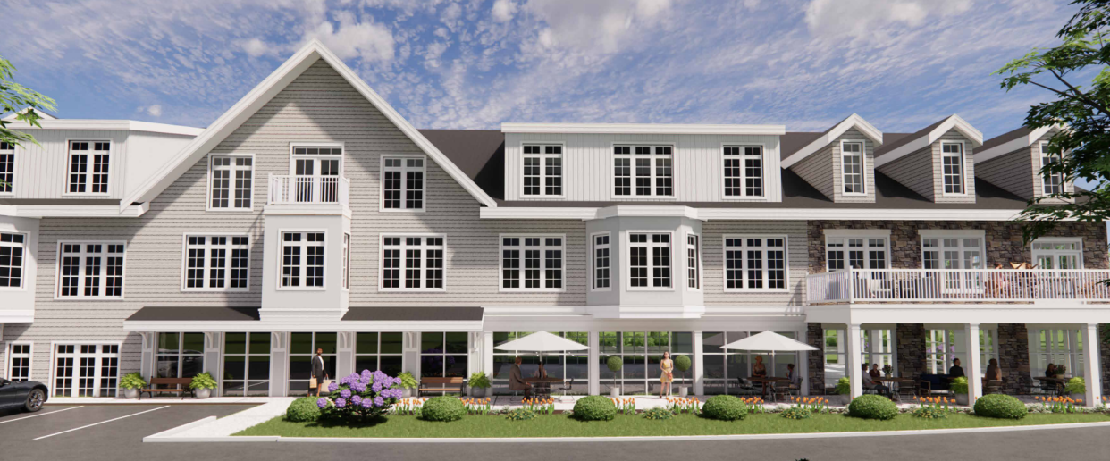 A proposal to construct 132 residential units and commercial development at 12 Lafayette Road on Route 1 is before the Hampton Falls Zoning Board.