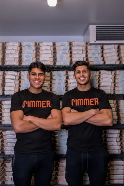  Simmy Dhillon, the co-founder of Simmer, and his brother Jhai