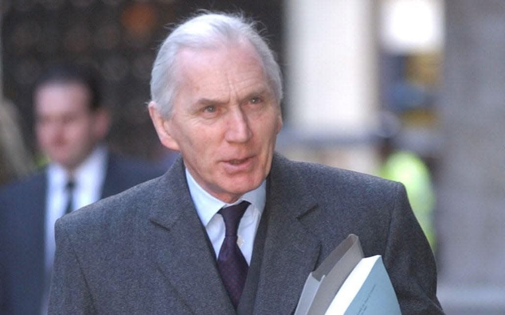 Lord Hutton arriving at the High Court in central London in January 2004, to announce the results of his inquiry into the death of Government scientist Dr David Kelly - Stefan Rousseau/  PA