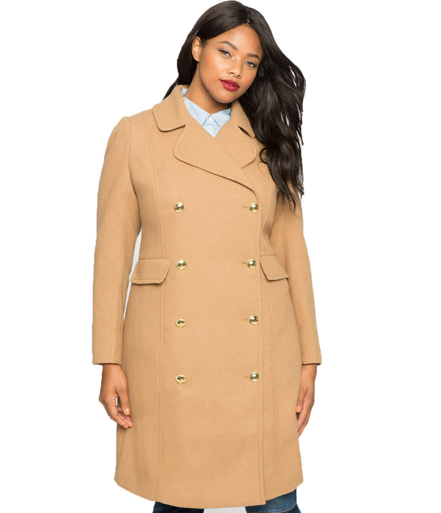 Eloquii Double Breasted Coat