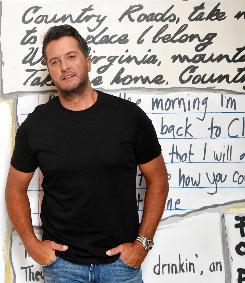 Luke Bryan has a new album, "Born Here Live Here Die Here" coming out. Photographed in Nashville, Tenn. Monday, Aug. 3, 2020