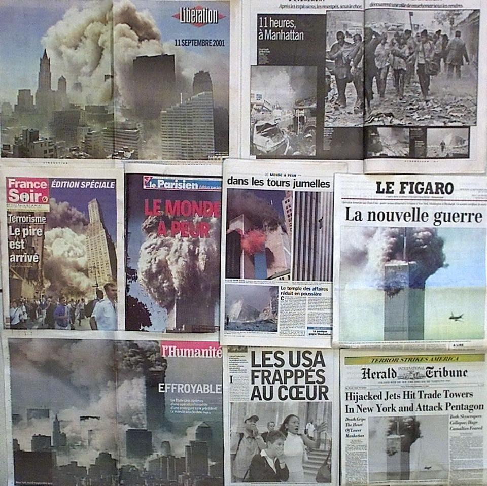 How the 9/11 attacks were reported on front pages around the world