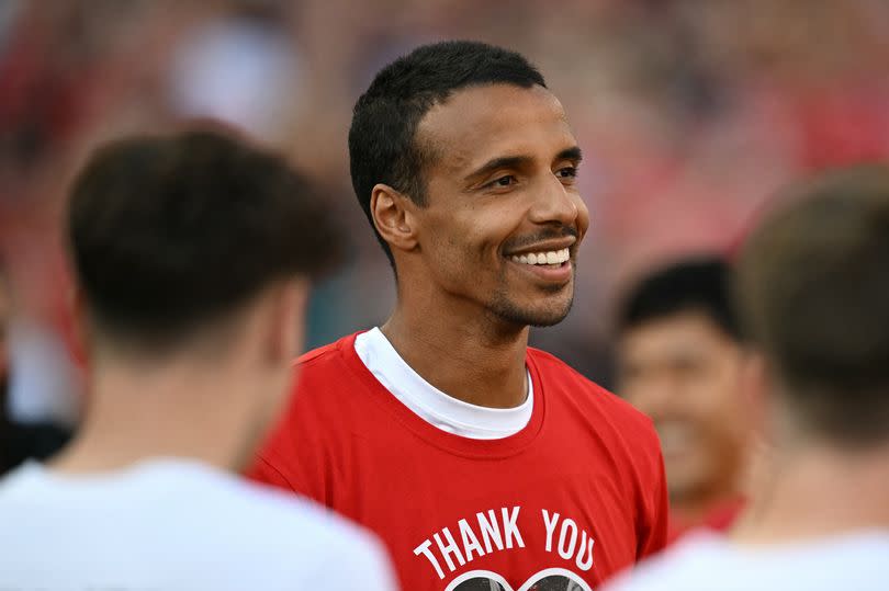 Joel Matip during his Liverpool farewell.