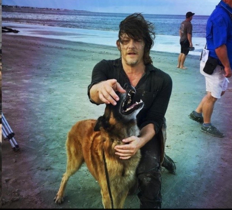 Norman Reedus and Seven