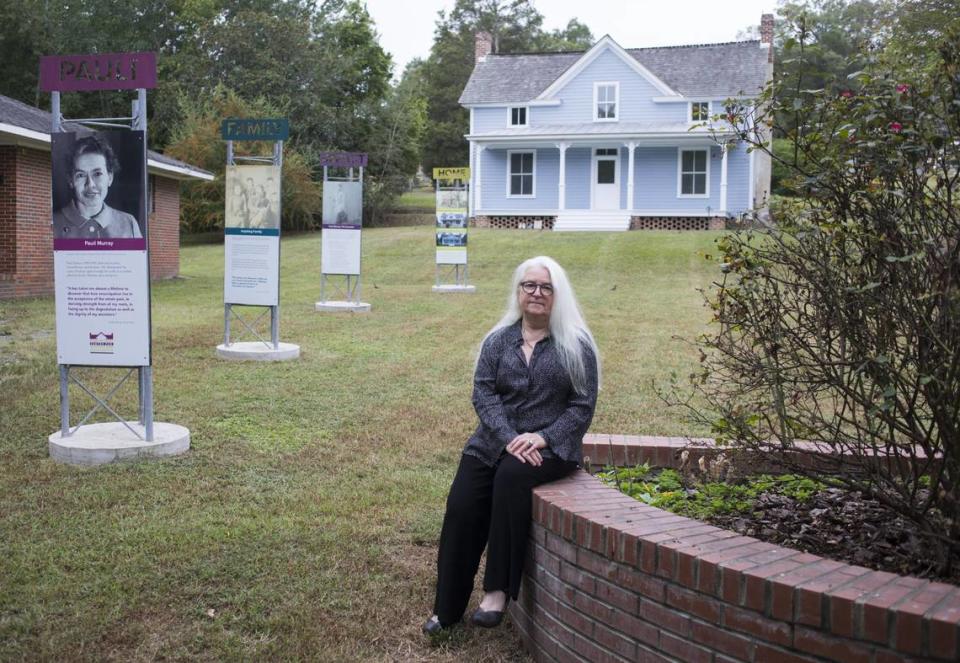 Barbara Lau, executive director of the Pauli Murray Center for History and Social Justice in Durham, N.C., poses for a portrait on Tuesday, Sept. 21, 2021. Lau is The News & Observer’s September 2021 Tar Heel of the Month.